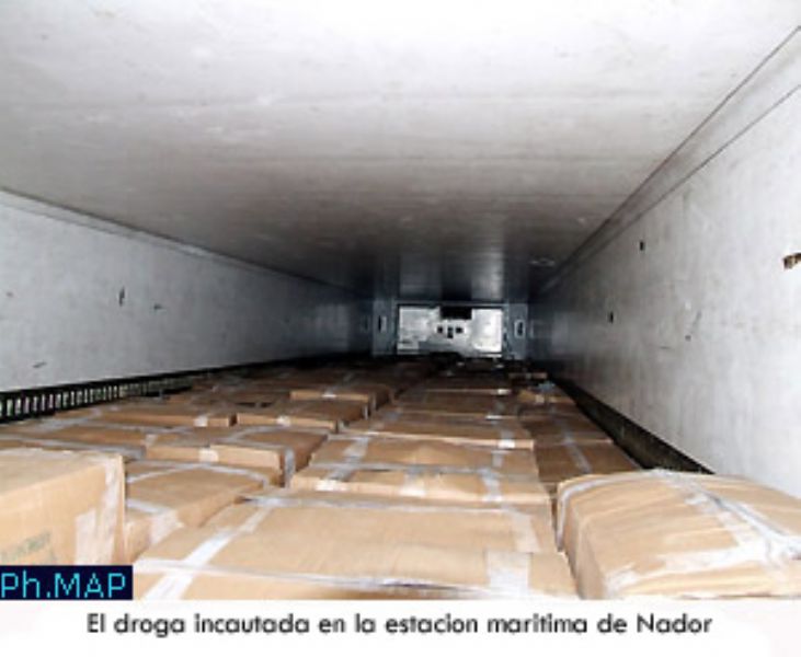 Incautadas más de 19,5 toneladas de resina de hachís en el puerto de Nador