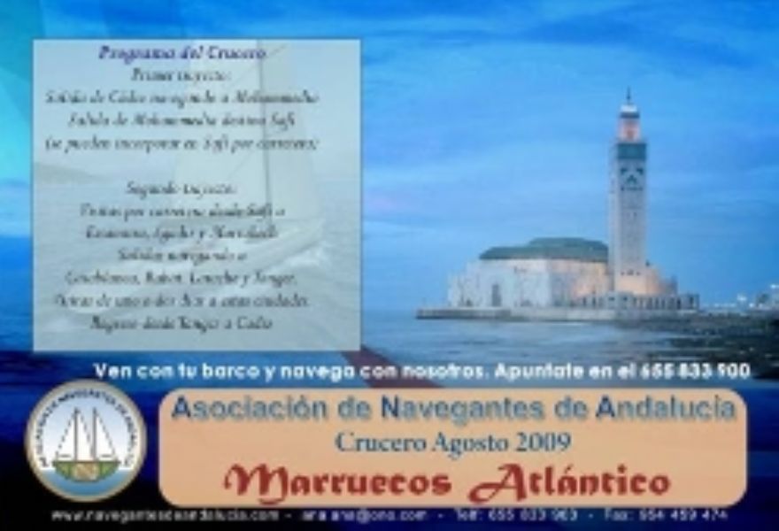 La Asociacin de Navegantes de Andaluca, organiza su crucero: Marruecos Atlantico