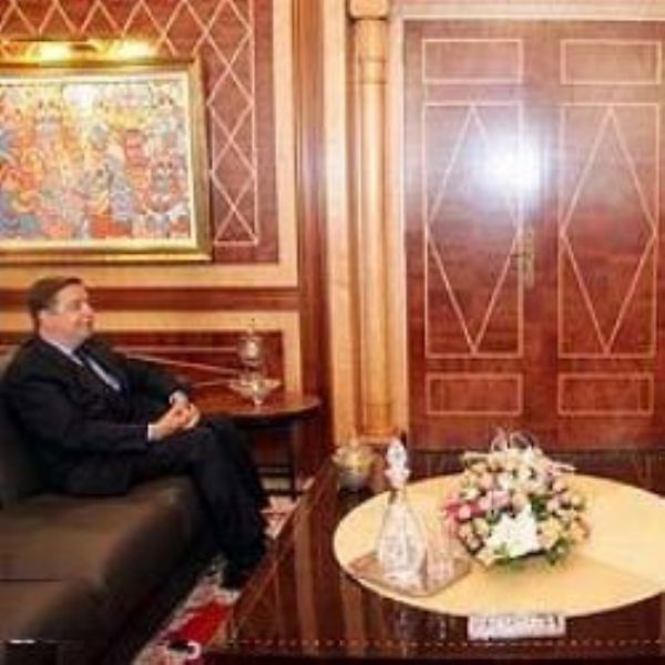 El presidente del senado marroqu se entrevista con el embajador de Espaa