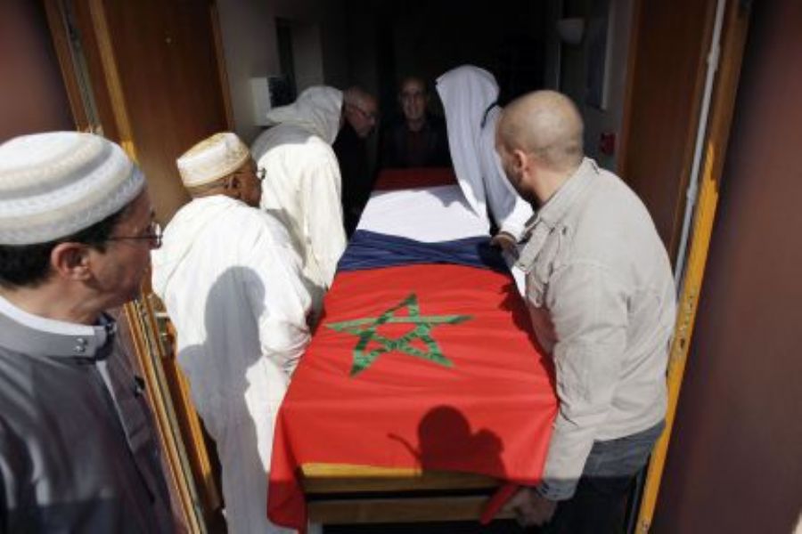 Entierro en Rincn del cuerpo de paracaidista Imad Ibn Ziaten, primera vctima del asesino de Toulouse