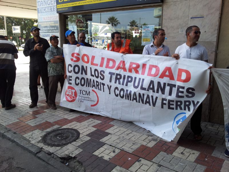 Movilización de los trabajadores de Comarit en Algeciras
