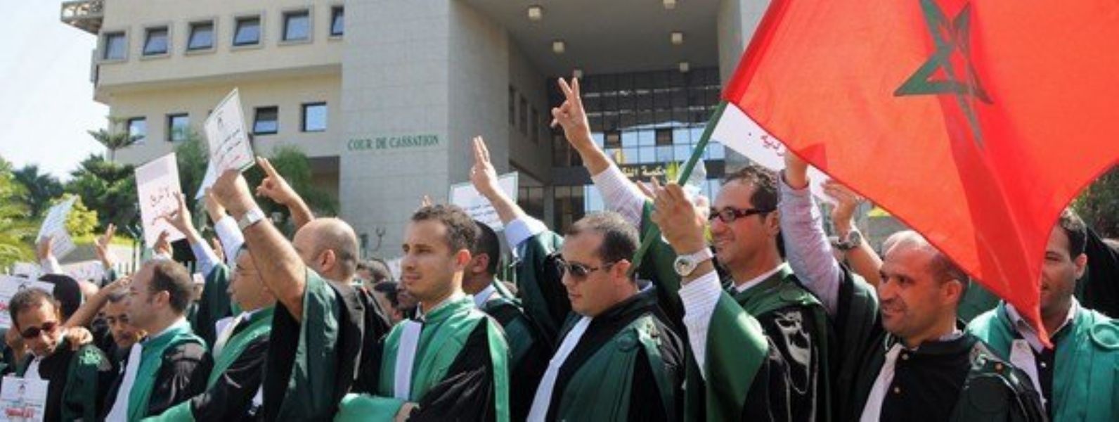 Magistrados marroques se manifiestan por la independencia judicial en Rabat