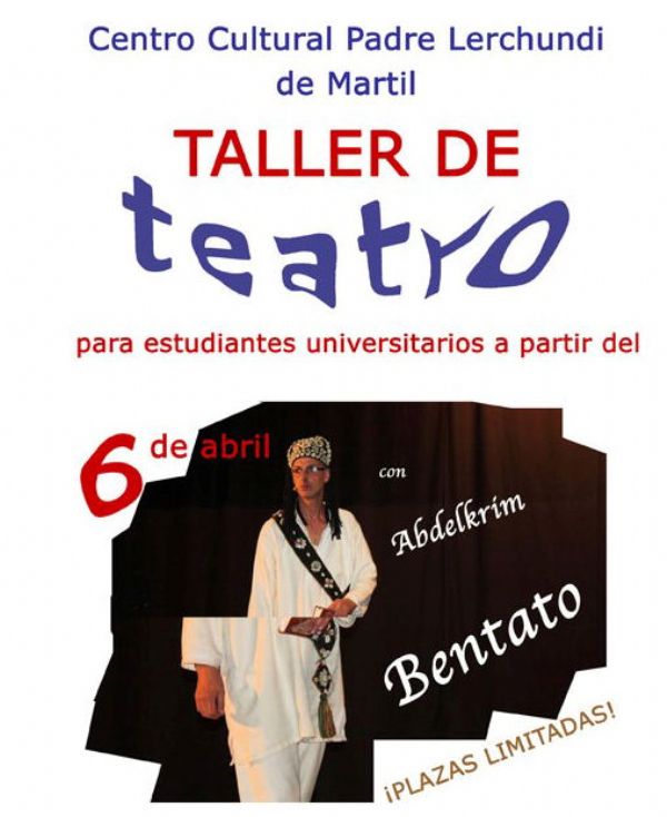 El Centro Cultural Lerchundi organiza un taller de teatro del artista Abdelkarim Bentato