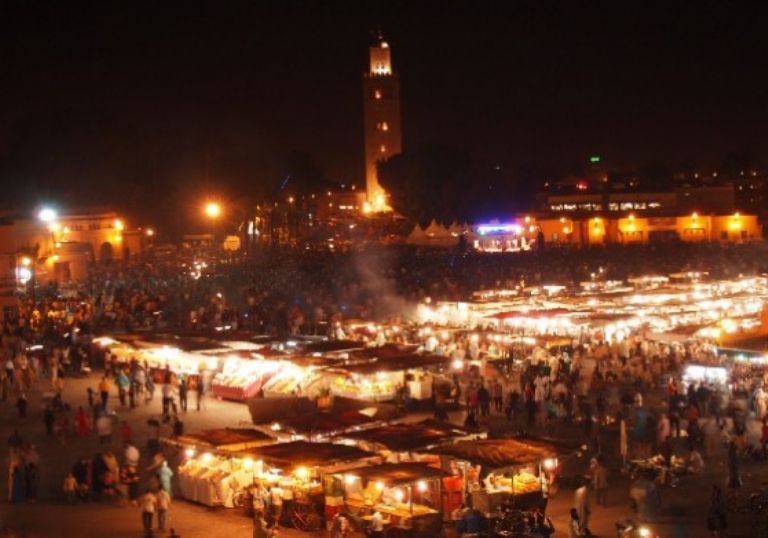 La plaza de Marraquech elegida entre las 10 mejores plazas nocturnas del mundo